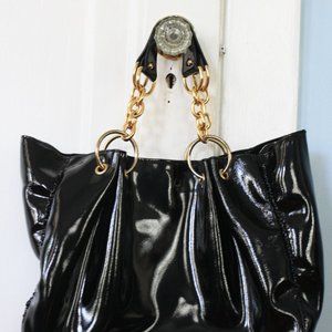 BCBG Max Azria Black Leather Satchel - SOLD!
